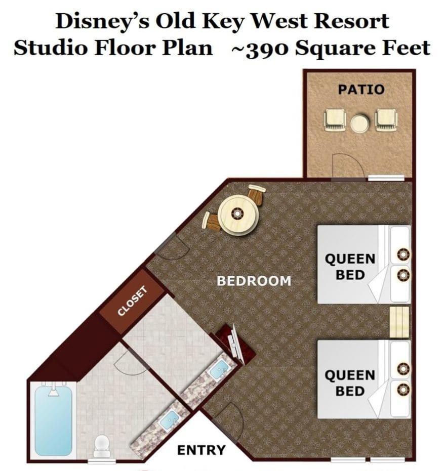 Disney'S Key West Resort Studio Room Sleeps 4 Orlando Exterior photo